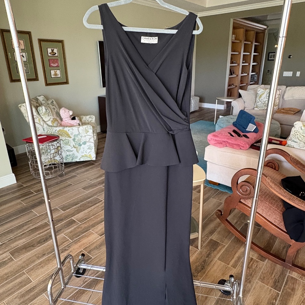 Chiara Boni Black Evening Gown